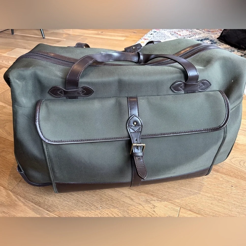 Polo ralph lauren canvas rolling duffle bag luggage